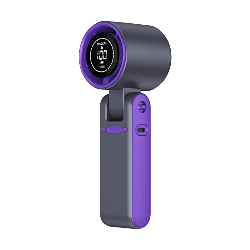 

TS 2025 Новый складной ручной вентилятор T15 с 100 передачами | USB перезаряжаемый турбовентилятор на шею