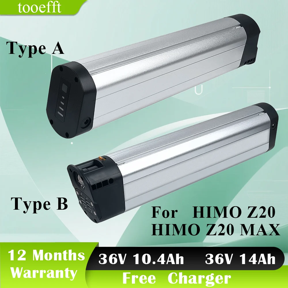 Per HIMO Z20 EBike Batteria 36V 10Ah 12.8Ah 14Ah per HIMO Z20 Max Batteria per bicicletta elettrica Sostituisci aggiornamento più potente