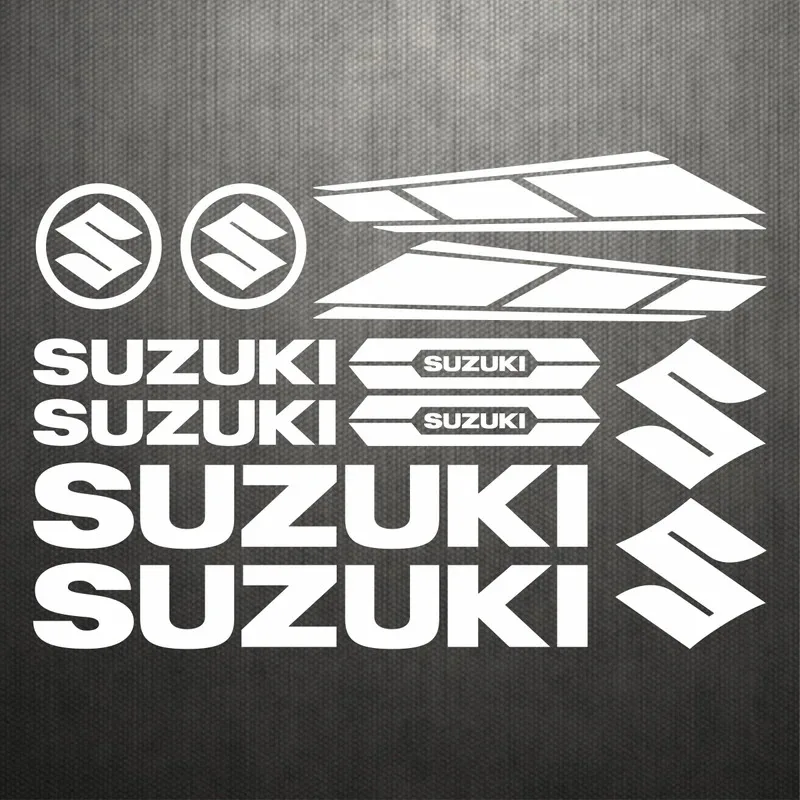 

Suzuki Stickers Logo Motorcycle Tank Helmet Emblem Decals Set
