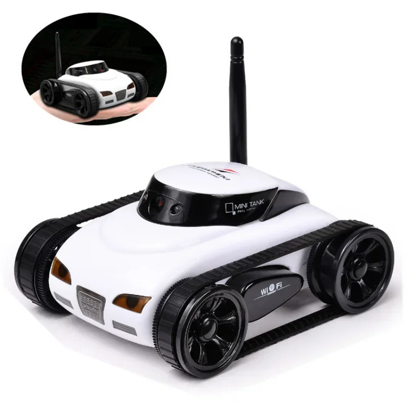 FPV WIFI RC Car qualità in tempo reale Mini HD Camera Video telecomando Robot Tank APP intelligente giocattoli Wireless auto elettrica