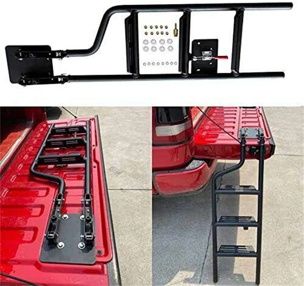 Foldable Pickup Truck Rear Foot Step Tailgate Ladder Fit for Mitsubishi Triton KJ KK KL 2015-2023