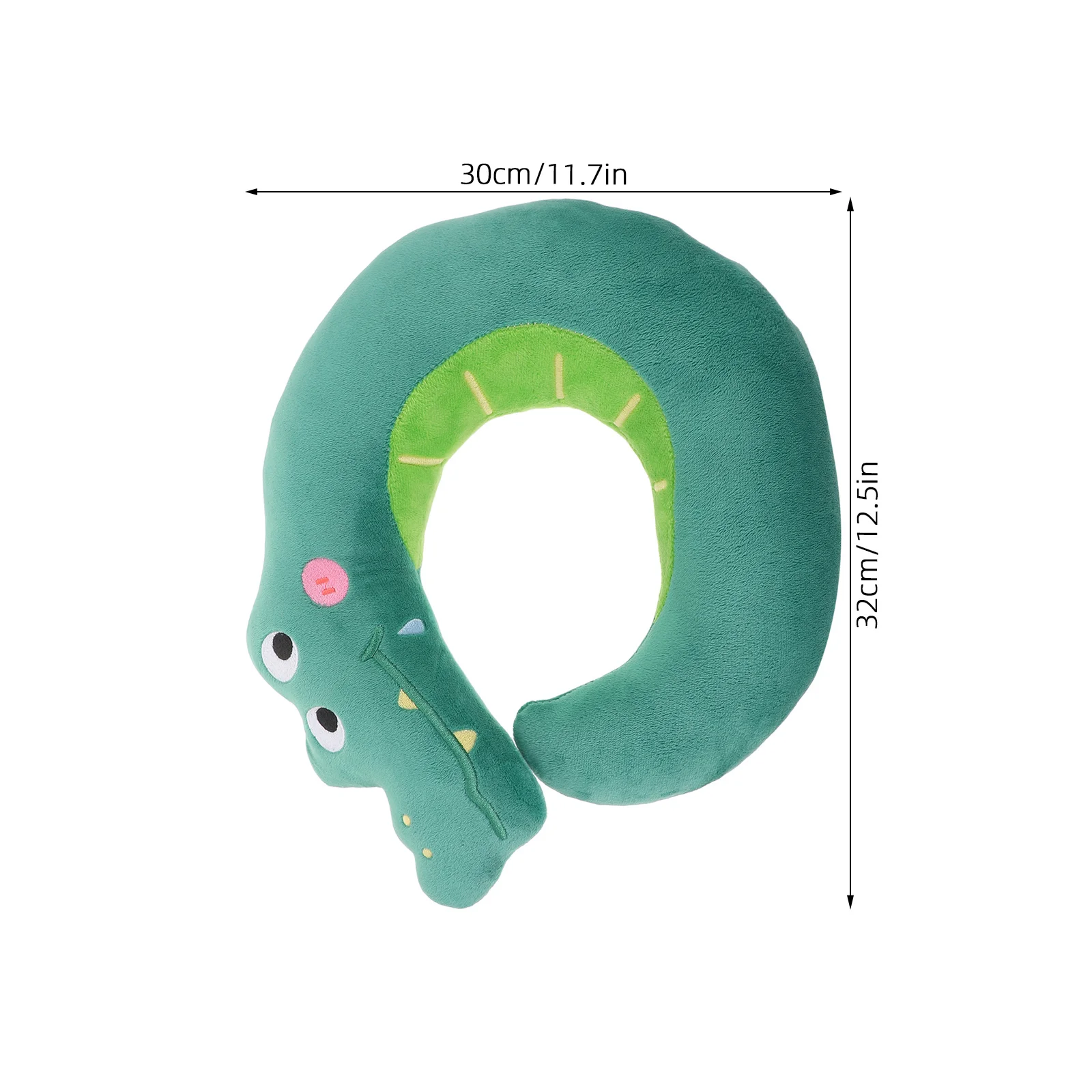 وسادة سفر على شكل حرف U من القطن البولي بروبيلين الناعم على شكل رقبة التمساح لطائرة السيارة وقطار محمول مريح لدعم الرقبة وسادة كرتونية لطيفة #2