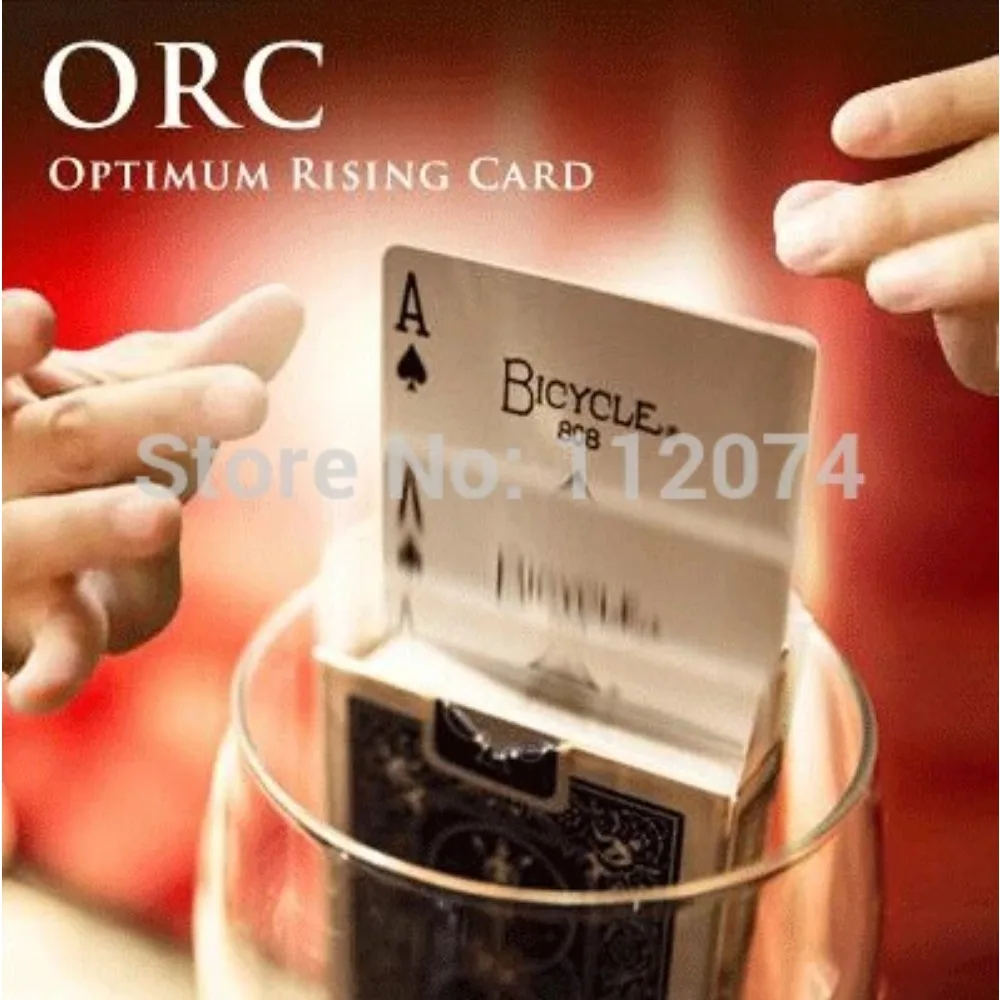 O.R.C.(Optimum Rising Card) Magic Tricks Magician Ultimate Ring Card Magie Close Up Illusion Gimmick Props Accessories