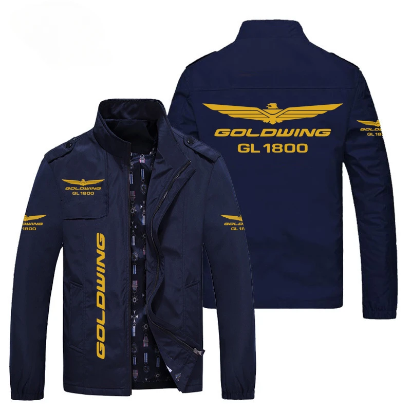 Jaqueta masculina com logotipo de motocicleta GOLDWING GL1800, moda casual, primavera e outono, nova