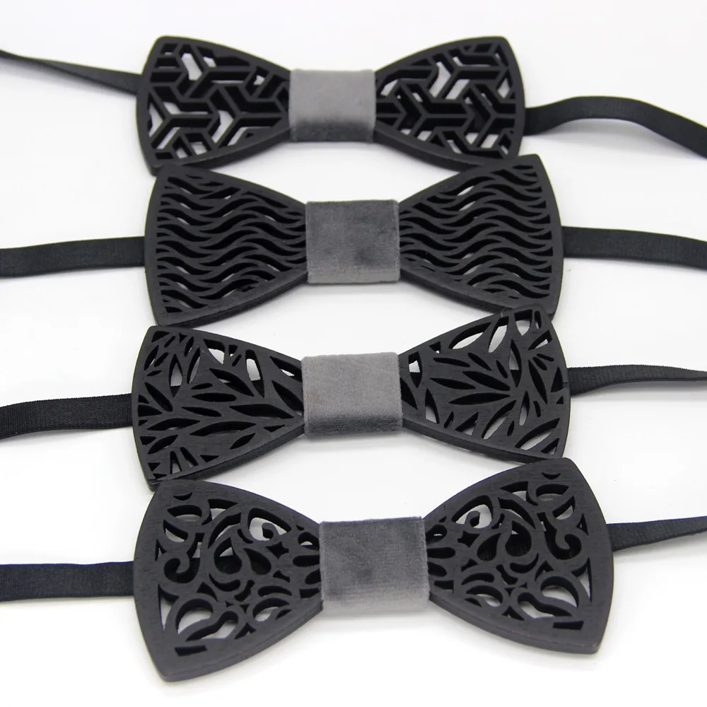 هدية عيد الميلاد الرجال ربطات القوس الخشبية شهم العريس ربطات العنق الخشبية فراشة حفل زفاف ربطات القوس فيونكة فراشة ربطة عنق الموضة للرجل #2