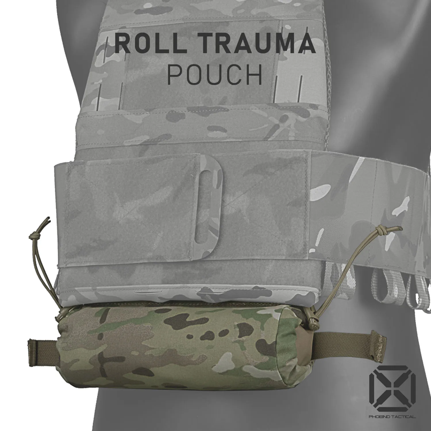 

Outdoor Sports Tactics Airsoft Hunting Vest FCSK LV119 Quick Pull Medical First Aid Sundries Bag Roll TRAUMA Pouch