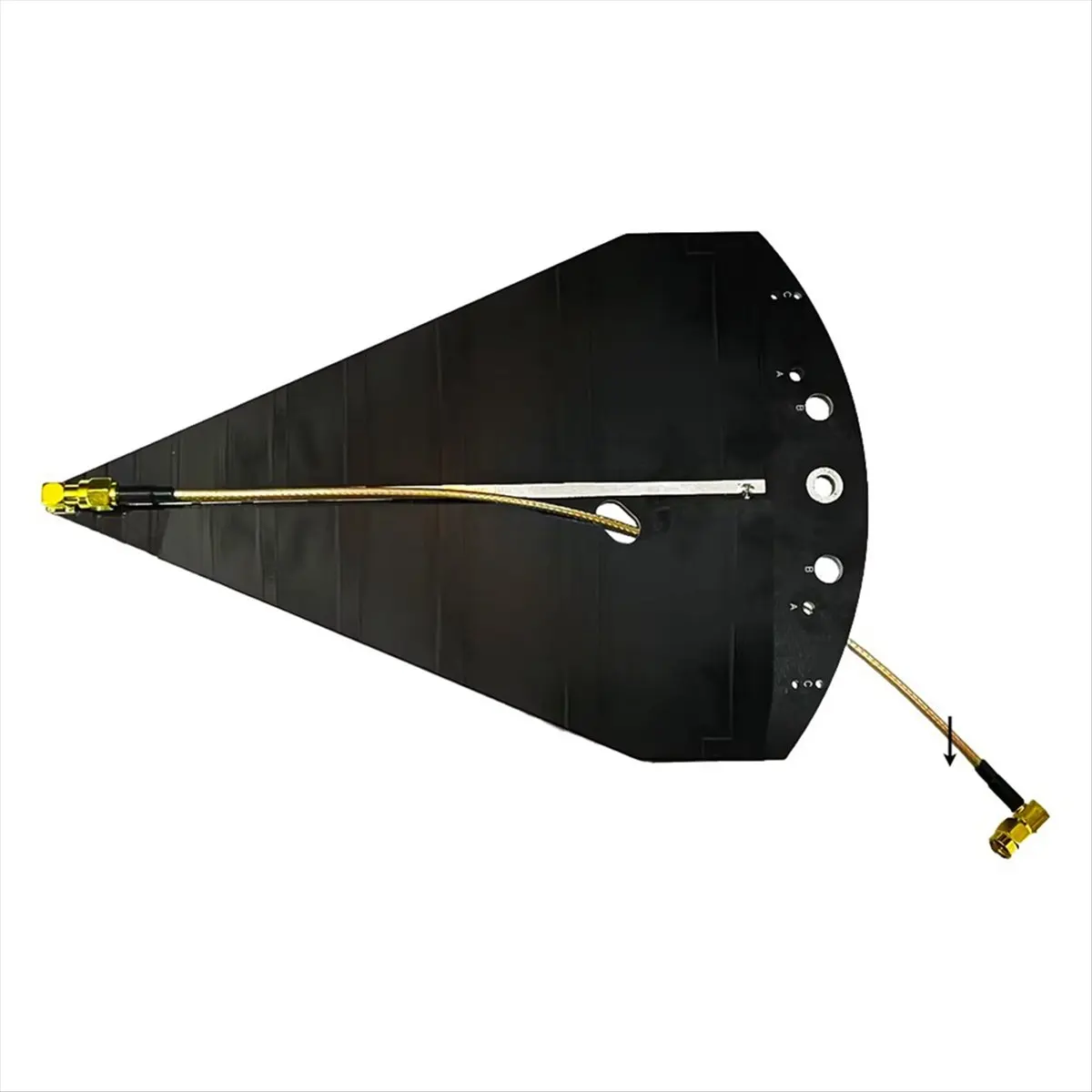 T35C SL10 Antenna 50MHz-6GHz Log-Periodic Antenna High Gain Low Frequency Band Antenna