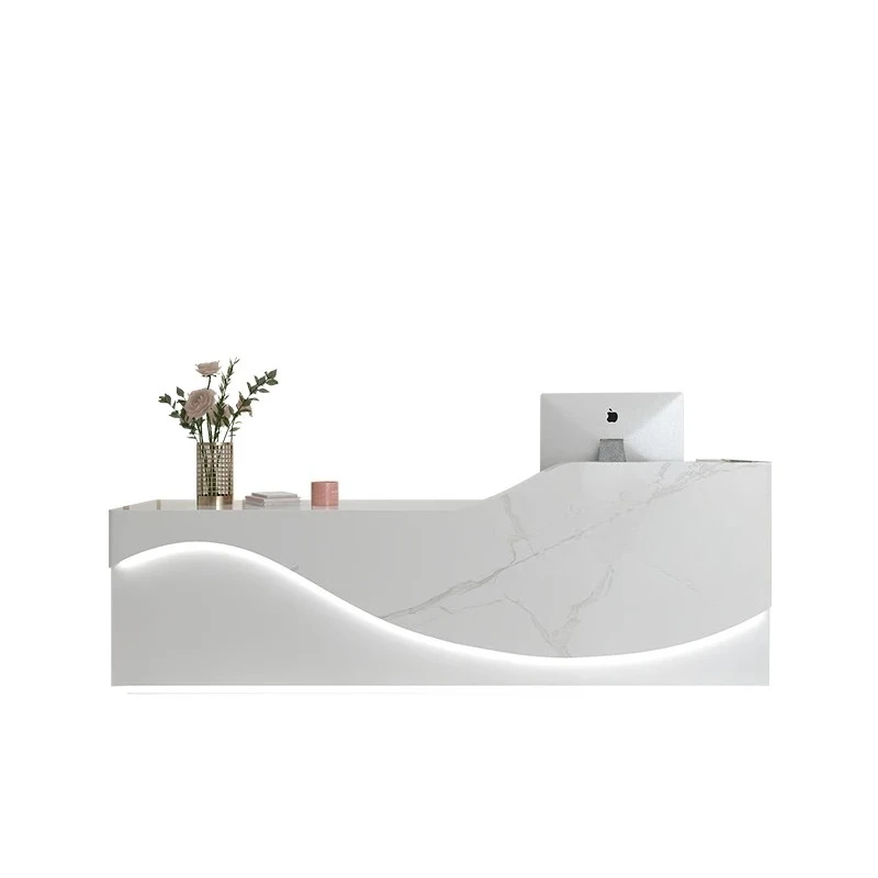 

Hyundai front desk, minimalist dental bar, nail salon, cash register, hairdresser reception desk