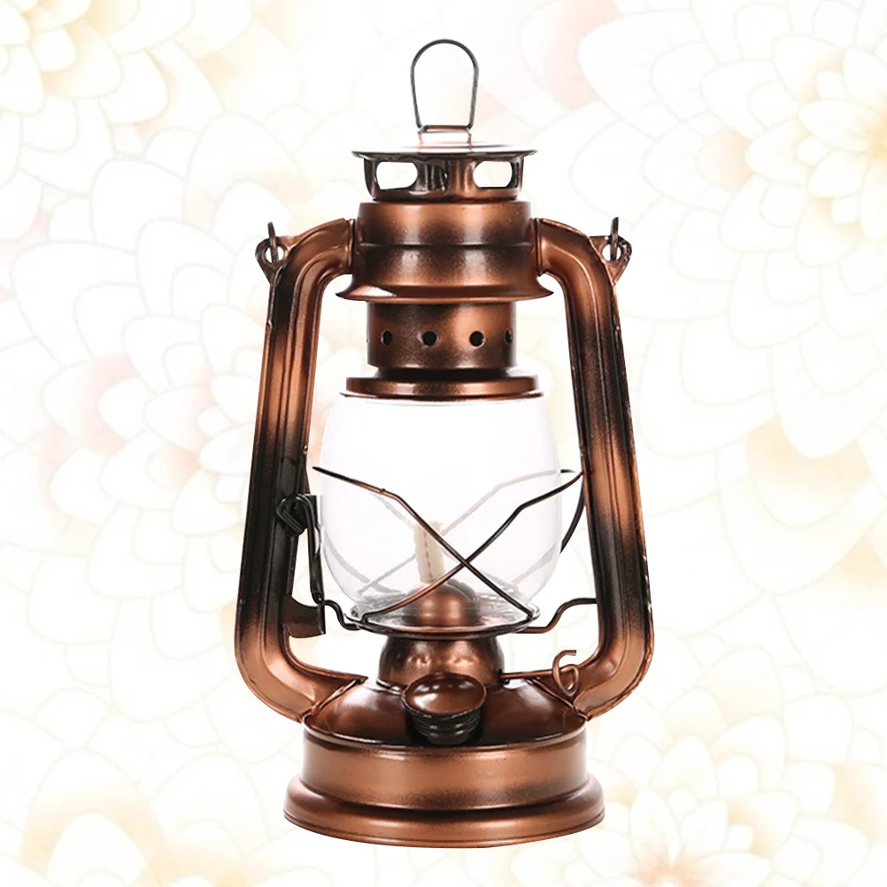 

1Pcs Iron Body Vintage Lamp Portable Camping Light with Hook Design for Outdoor Pub Ambience