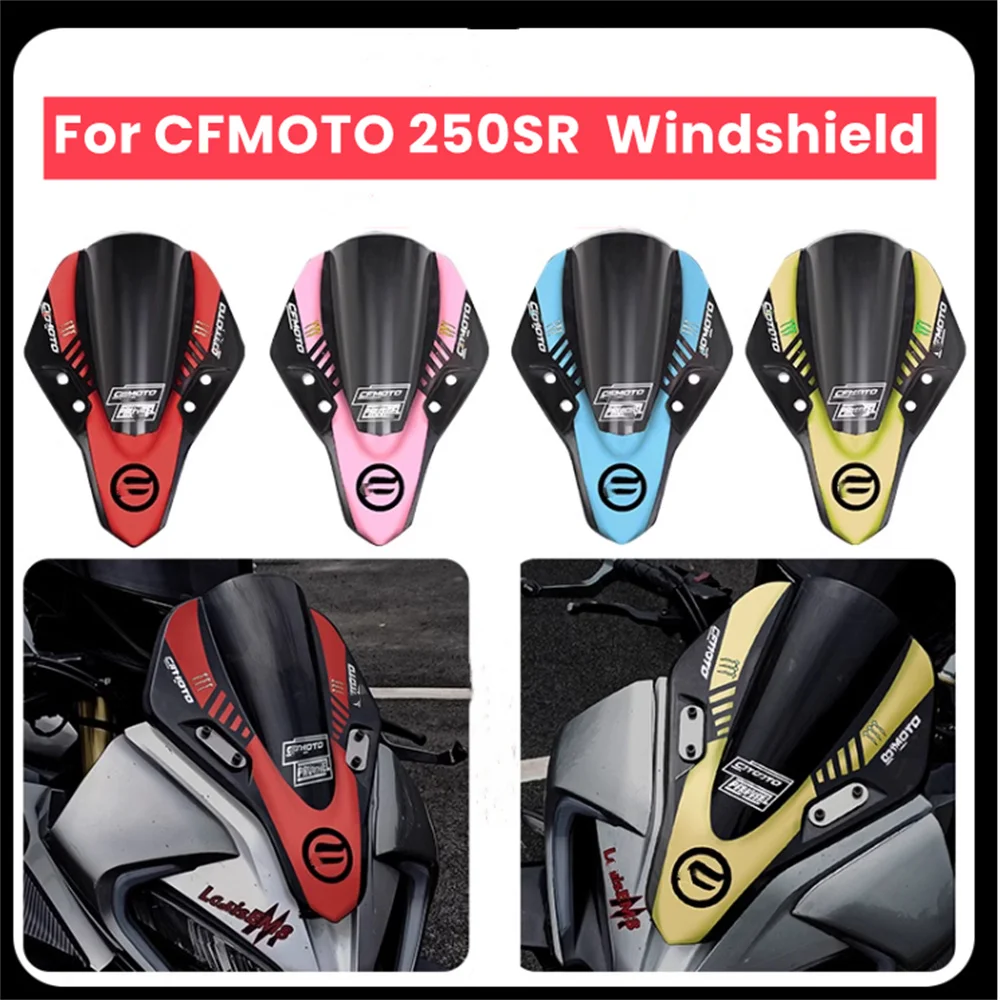 For CFMOTO 250SR Fun Track Edition/MY22 Sports Elevated Windshield Motorcycle Accessories