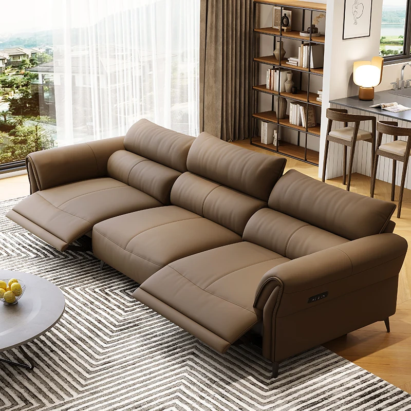 Italian Apartment Sofa Electric Minimalist Gaming Chaise Sofa Reclinable Lounge Divano Soggiorno Di Lusso Contemporary Furniture