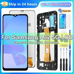 Display Screen for Samsung Galaxy A32 5G Lcd Display Touch Screen Digitizer with Frame Assembly for Samsung A32 5G A326 A326B