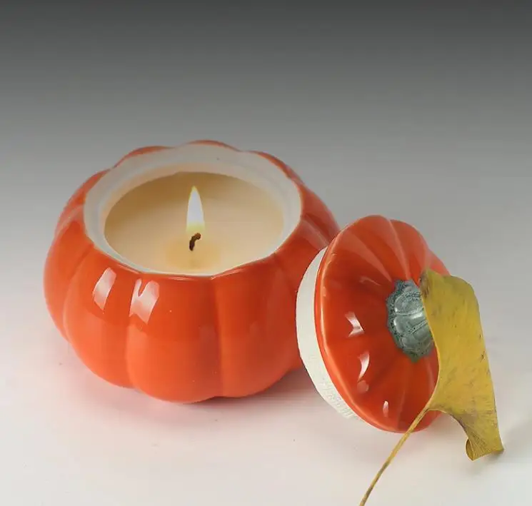 Aromatherapy Candle Gift Box Pumpkin Ceramic Candle Gift