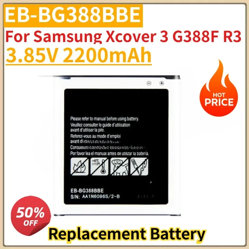 

Высококачественный новый аккумулятор для мобильного телефона 3,85 В 2200 мАч EB-BG388BBE для Samsung Xcover 3 G388F R3, сменный аккумулятор
