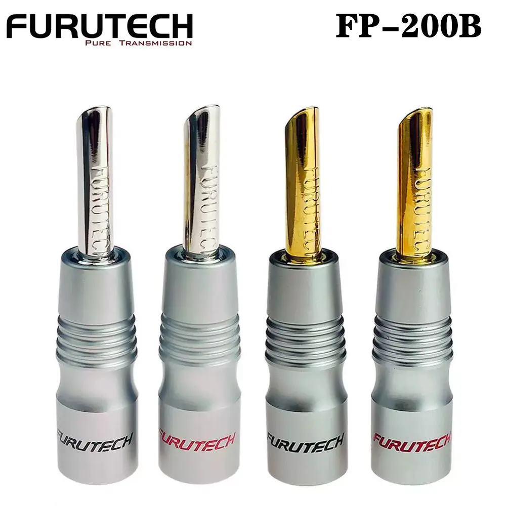 FURUTECH FP‑200B Gold Rhodium Plated Banana Plug HiFi Audiophile Speaker Connector Audio Terminal Plug