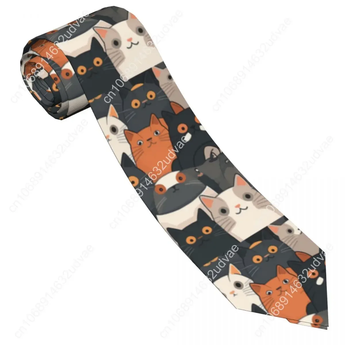 Corbata de dibujos animados de gatos, accesorios de ropa