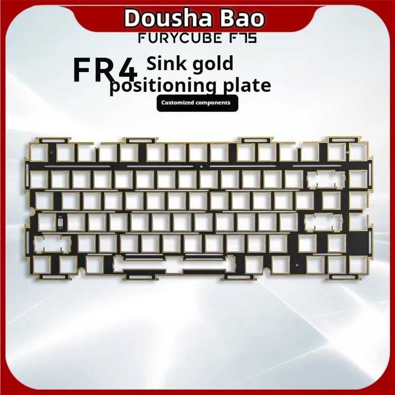 Fr4 Goldplated Positioning Board Diy Positioning Board Fr4 Material Suitable For Furycube F75 Keyboard 84 Keys Wallpaper Engine