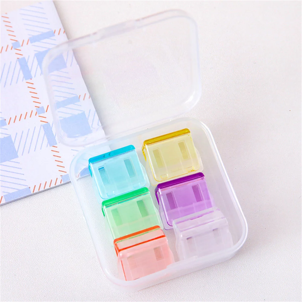 Purple Binder Clips Multicolor Multi-purpose New Durable Plastic School Office Supplies Notes Letter Paper Clip Reusable