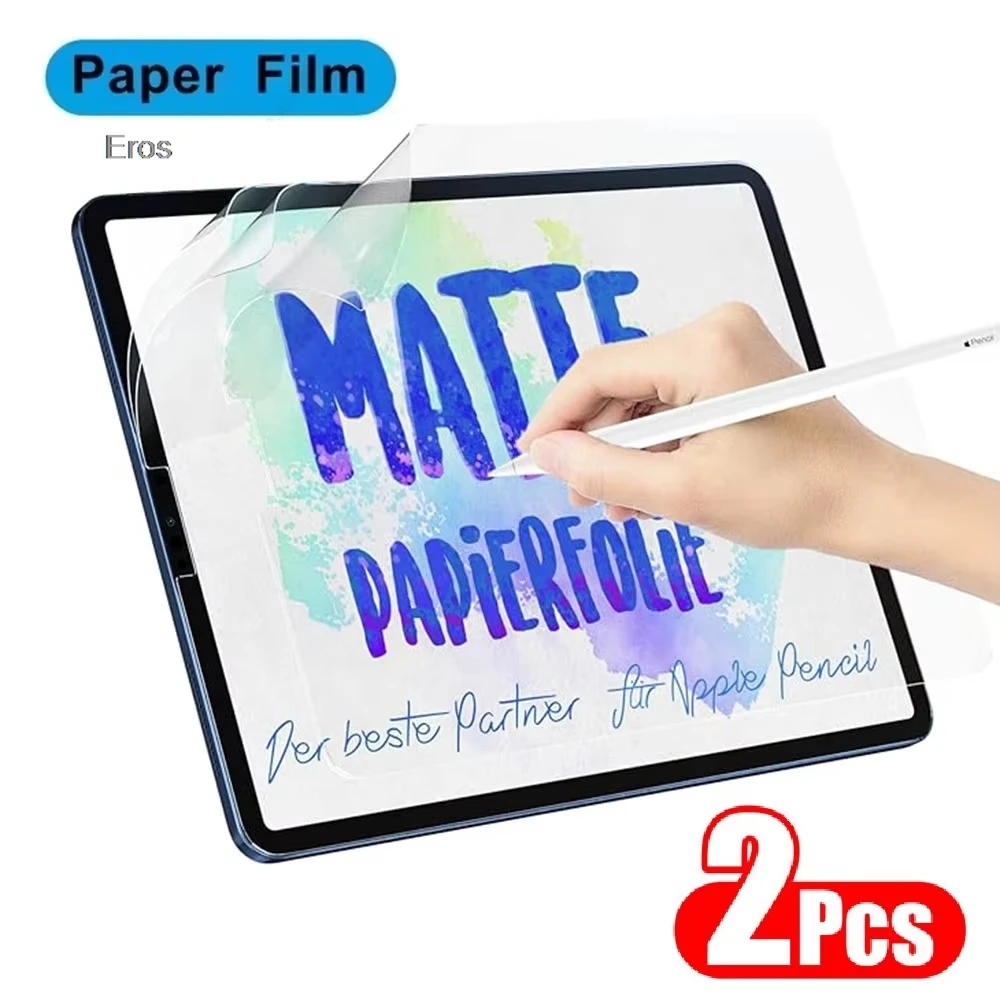 2PCS Paper Feel Anti Reflection Screen Protector For iPad Pro 11 M4 iPad 10th 11th 12th Gen Air 3rd 4th 5th Gen Ultra Thin Case