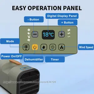 Portable air conditioning, 5000 BTU, AC 400W power consumption, mini air conditioning for camping tent, RV, car, truck, pet 6 Main Sales Tent Air Conditioning - №5