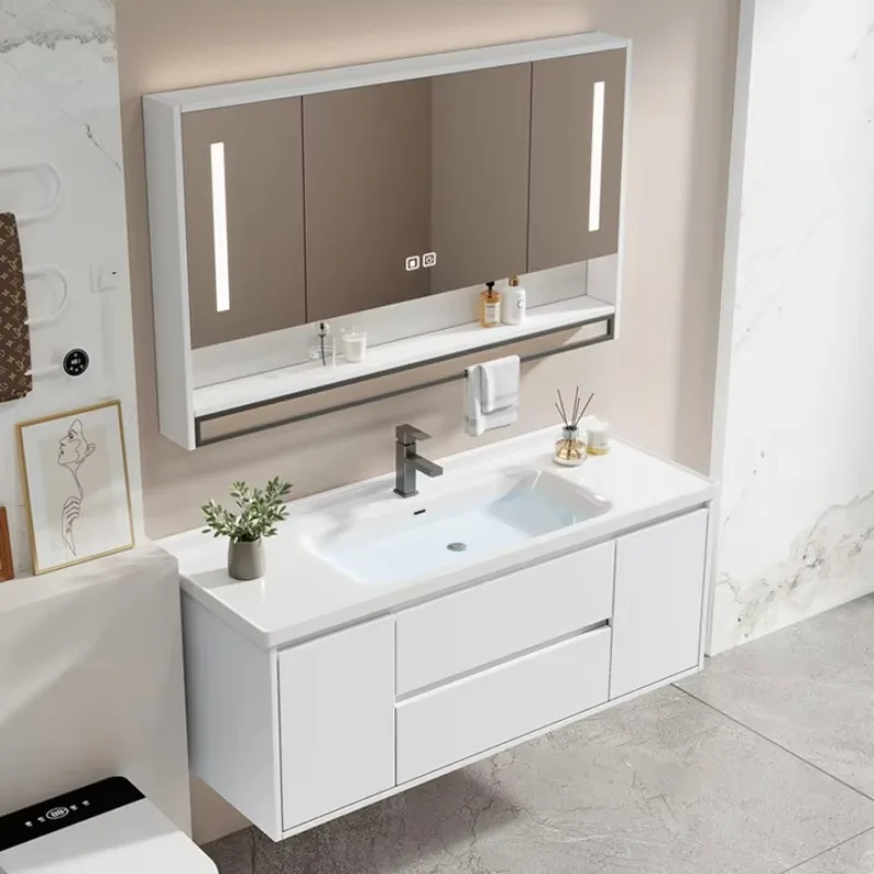 Wholesale Bathroom Set Vanity with Sink Basin Furniture Luxury Wooden Bathroom Vanity