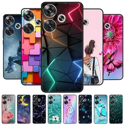 For POCO F6 Case POCOF6 Black Cover Lion Wolf Silicone Soft Back Cases For Xiaomi POCO F6 Phone Case POCO F 6 Protective Shell