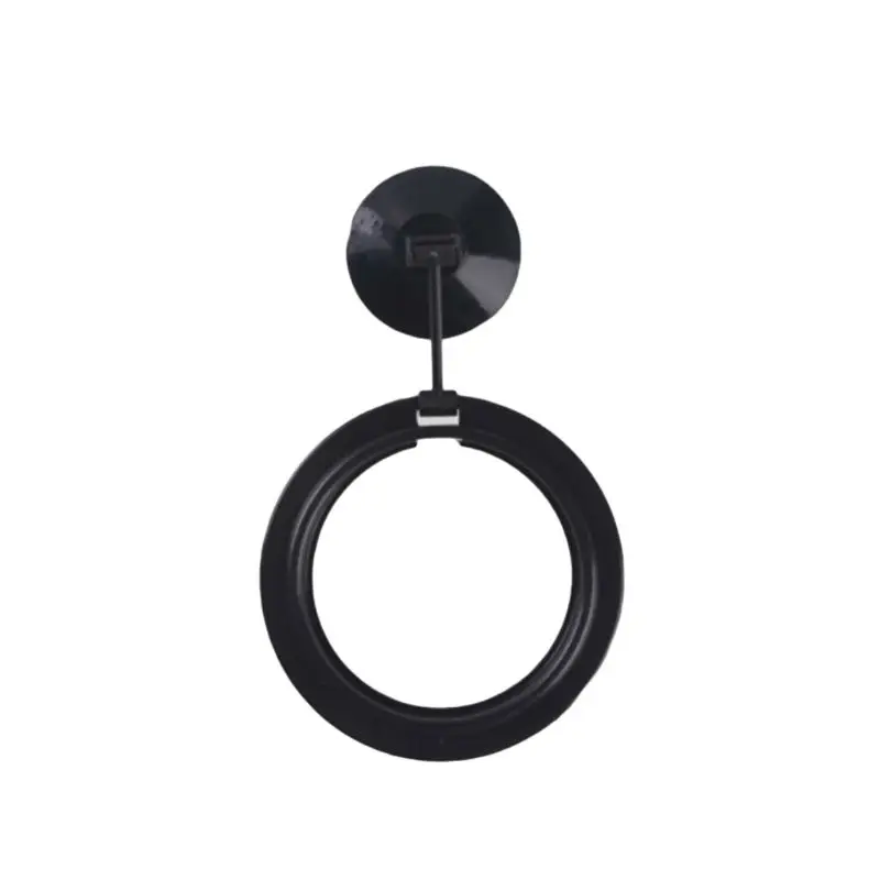 Safe Floating Feeder Circle with Suction Cup for Guppy Betta, Fish Feeding Ring, Easy to Install, Black Square and Round