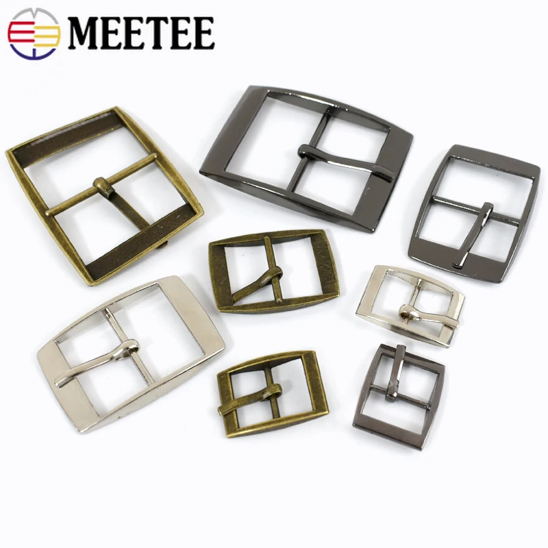 5/10/20Pcs 15/20/25/30mm Metal Pin Buckles Belt Adjustable Clasp Bag Strap Webbing Slider Buckle Hook DIY Hardware Accessories