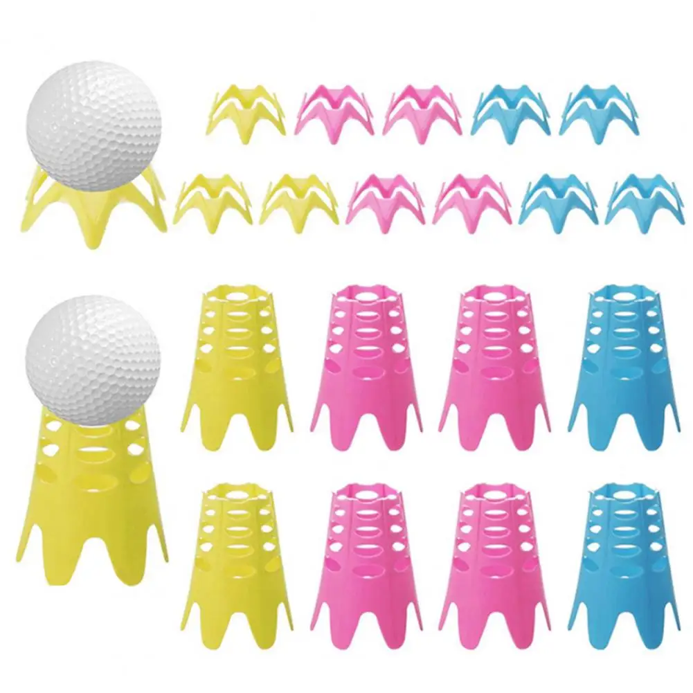 20Pcs Plastic Golf Simulator Tees High Stability Low Friction Portable Indoor Outdoor Golf Mat Tees Practice 골프용품