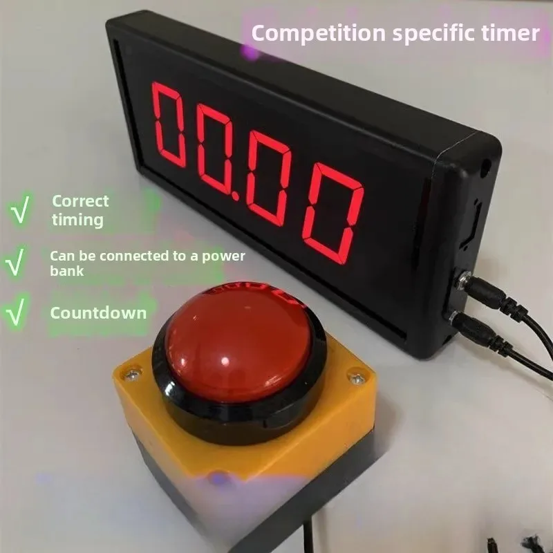 Multipurpose LED Digital Timer - Rechargeable Wrist Stopwatch Countdown Counter For Competitions, Training, Speech