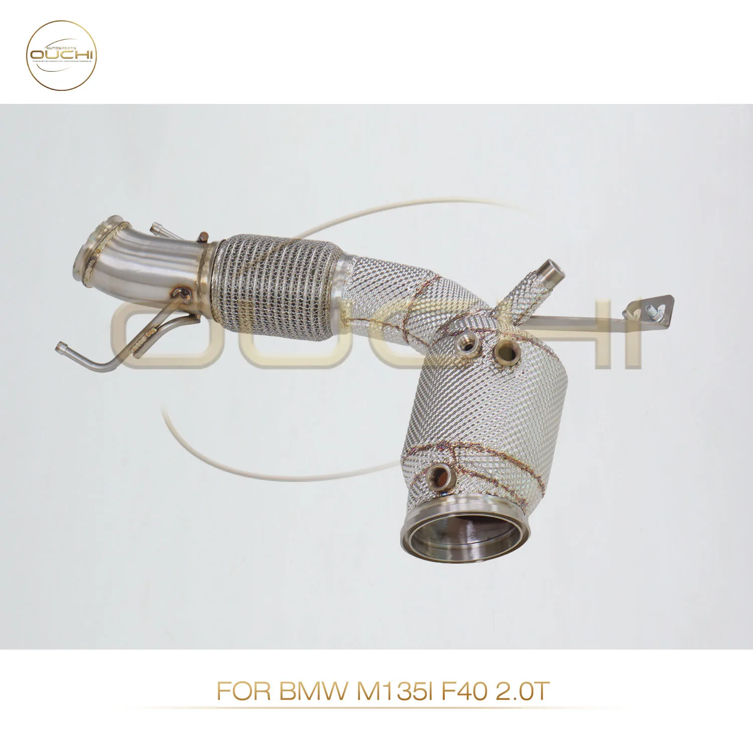 

OUCHI Factory Direct Sales With Catalysis Exhaust Auto Parts For BMW M135i F40 2.0T Stainless Steel Downpipe With Heat Shield
