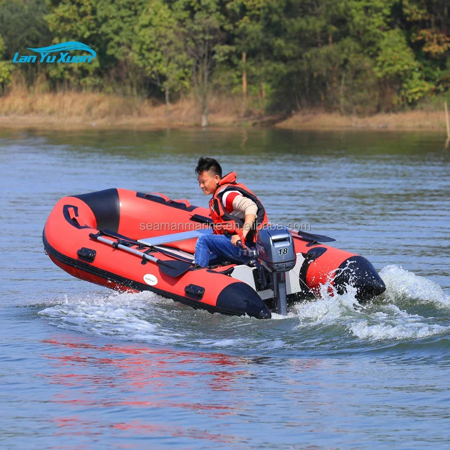 Seawalker قارب مطاطي قابل للنفخ BOAT 3. مع أنبوب هواء عالي الضغط PVC 0.9 مم أرضية من الألومنيوم لتجديف الصيد CE