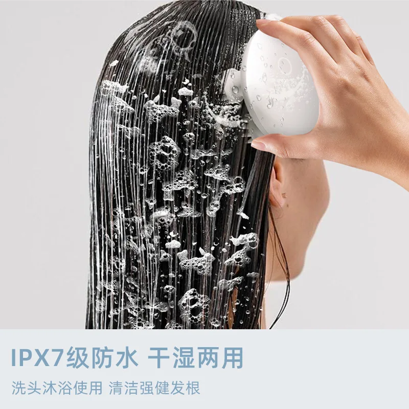 Head Massager Charging Waterproof Scalp Massager with Red Light Shining on The Head Massager Massage Claws
