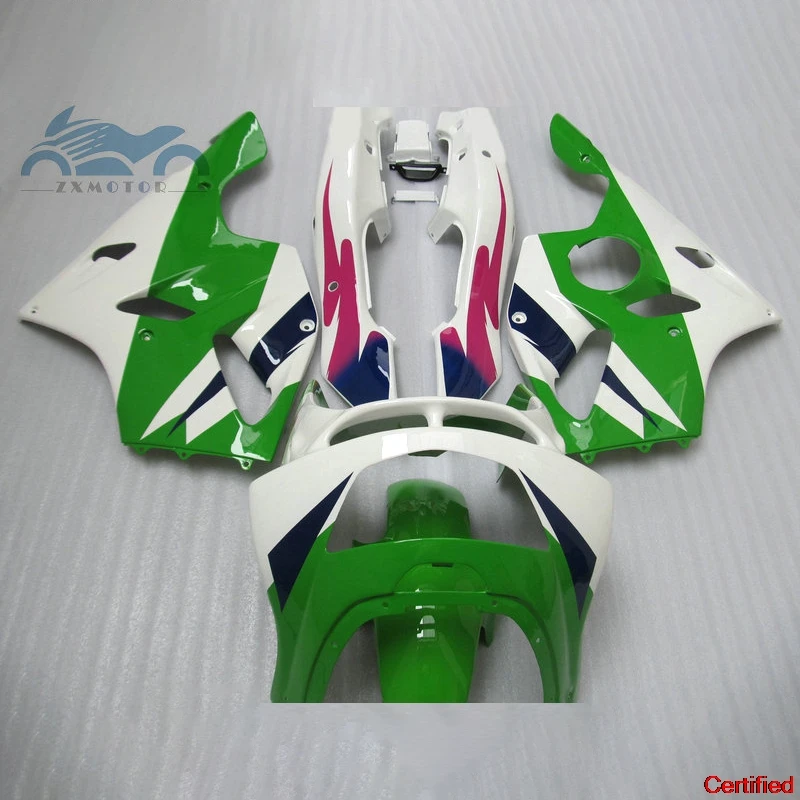 Full set fairings kit for Kawasaki Ninja 1994 1995 1997 ZX6R fairing kits ZX 6R 636 94-97 green white body motorcycles