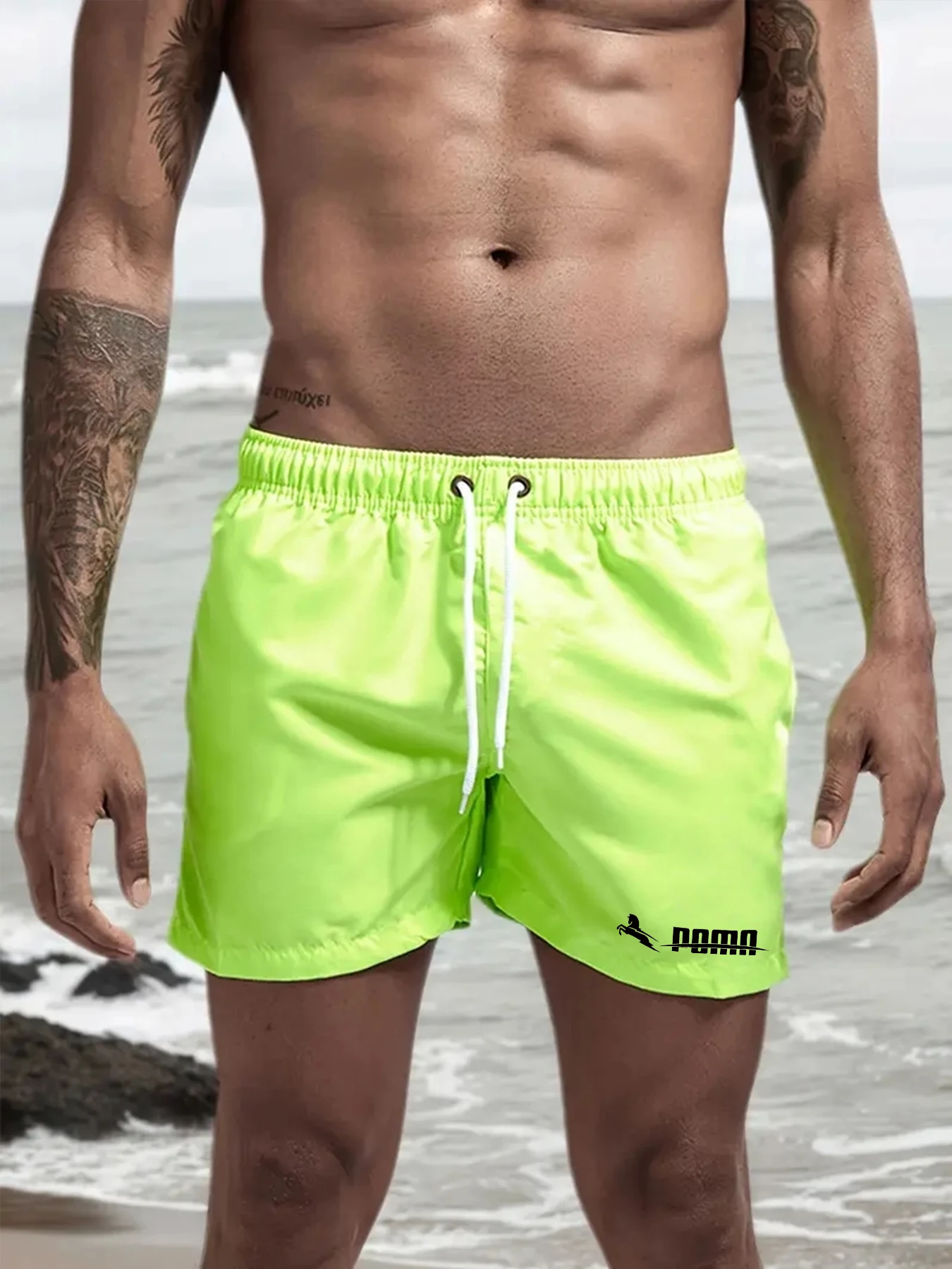 Short de plage pour hommes, maillot de plage d'été, pantalon de sport décontracté, séchage rapide, exercice de natation, Fitness, Surf, ventilation, short confortable