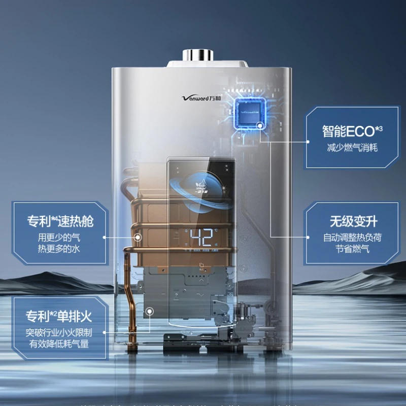 Household pressurized constant temperature first level energy-saving natural gas gas water heater