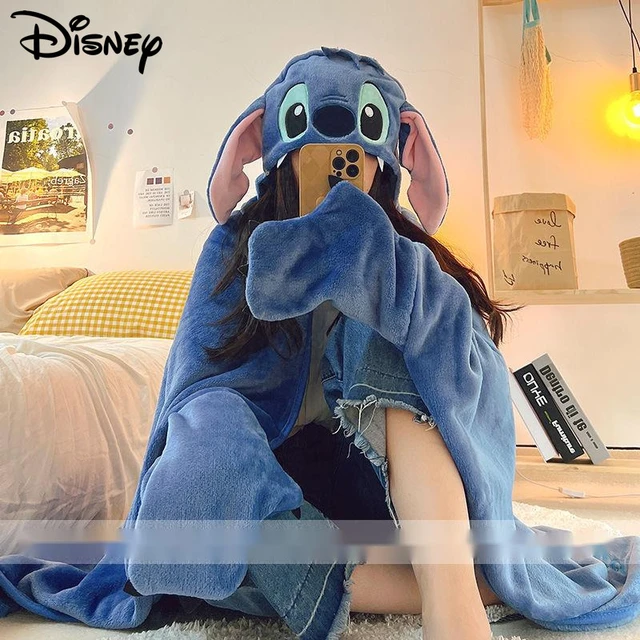 Disney Stitch Plush Winter Blanket Anime Cartoon Funny Home Office Nap Cape Warm Air conditioning Blanket For Children Adult AliExpress