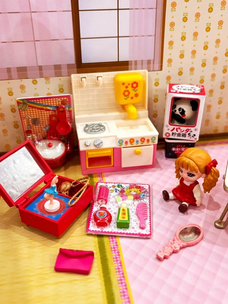 Nieuwe Anime Showa Retro Herinneringen Mijn Kamer Blind Box Action Figure Pvc Miniatuur Scène Model Standbeeld Rement Twisted Ei Gift Speelgoed