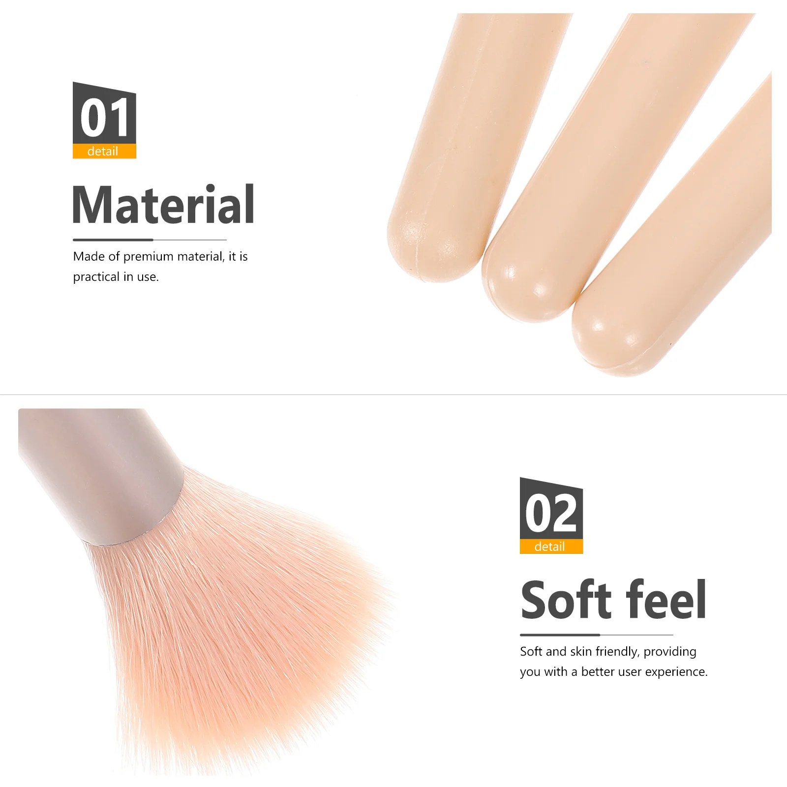 

1 Set Makeup Brush Set For Women Handle Face Beauty Tools Eyeshadow Blush Powder Applicator Supplies Travel Size