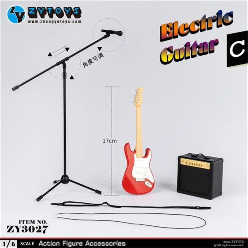 ZYTOYS ZY3027 1/6 Scale Model Scene Accessory Trend Electric Guitar Suit Three Color For 12 Inches Action Figure Body Toys Dolls