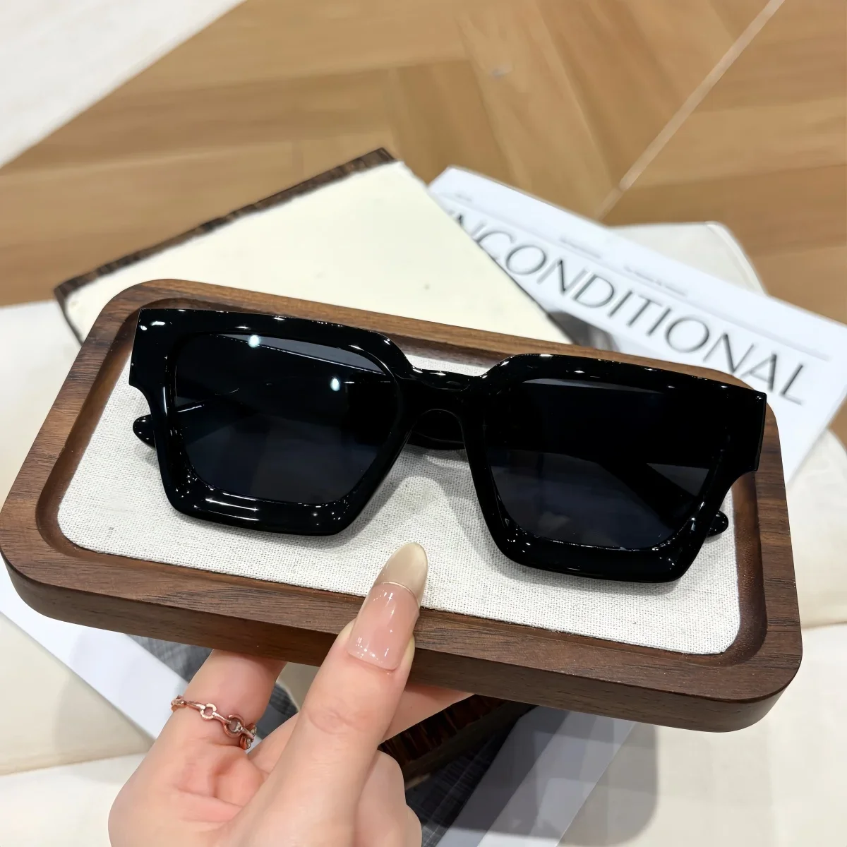 1 Stück Europäischer und Amerikanischer Retro-Stil Unisex Mode-Sonnenbrille Trendige Vielseitige Sommer-Sonnenschutzbrille