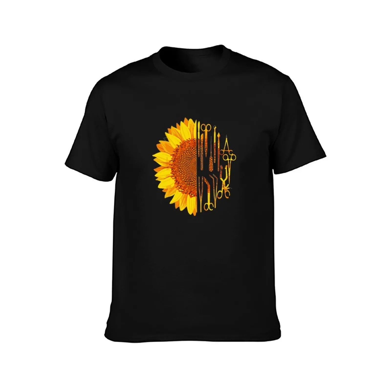 Surgical Scrub Tech Surgeon Sunflower Surgery Intern OR T-Shirt t shirt man casual T-Shirt