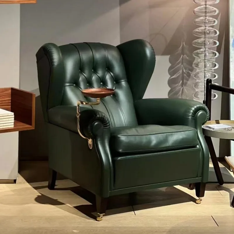 Italian single sofa, American classic, living room hotel bedroom, leisure reception tiger chair
