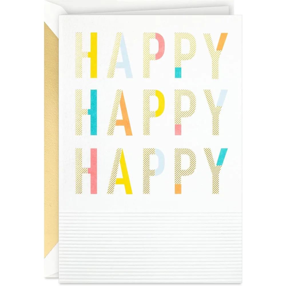 

Signature Birthday Card (Happy Happy Happy)
