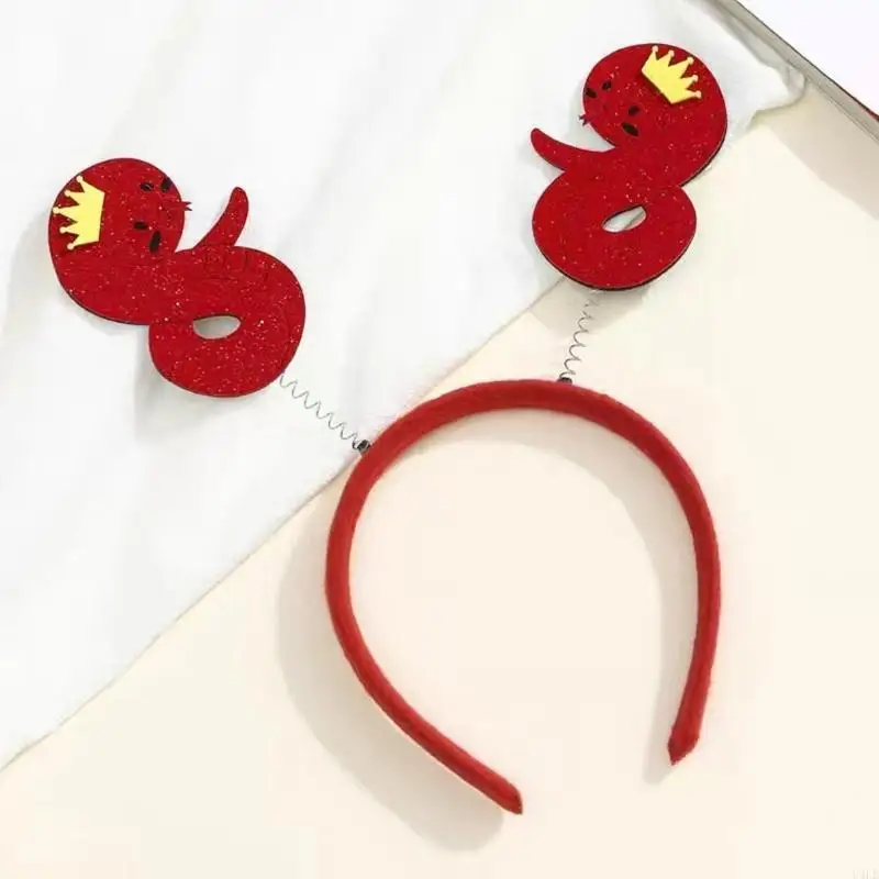 U4LE Lightweight Snake Headband Party Headpiece Snake Theme Costume Cosplay Festival Headwear for Enthusiasts and Partygoers