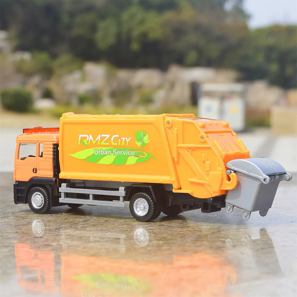 MAN Fire Engine Cement Mixer Garbage Truck RMZ City 1:64 Alloy Car Model Simulation Diecast & Toy Vehicles Gifts For Children - view 2