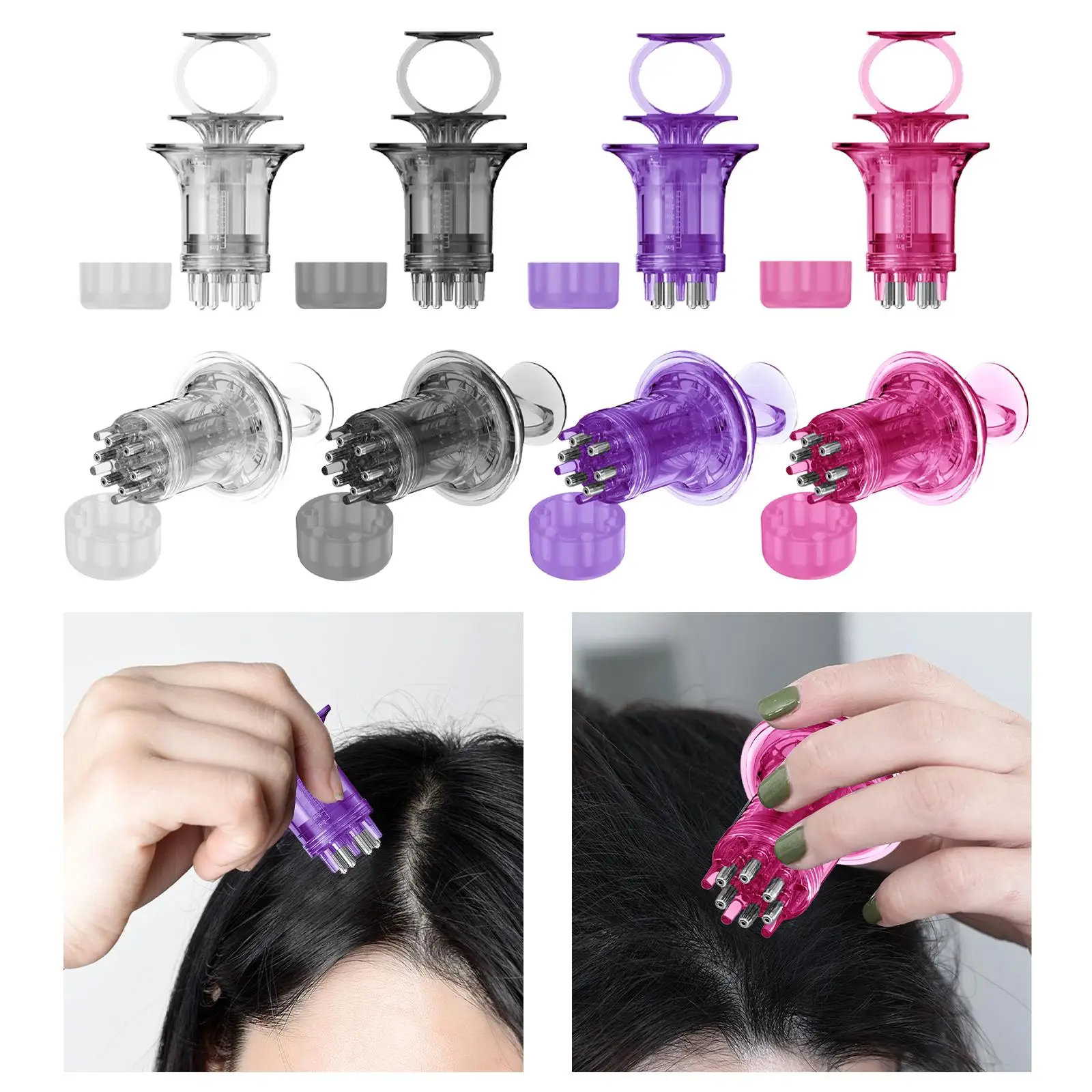 زيت فروة الرأس ، جهاز ، مصل الزيت العطري ، تطبيق 6