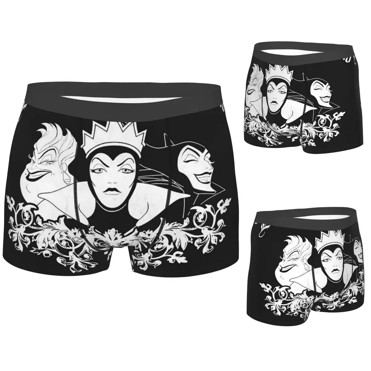 

Boxer Underpants Shorts Villains Bad Witches Club Group Panties Male Soft Underwear for Homme Man Boyfriend Gift