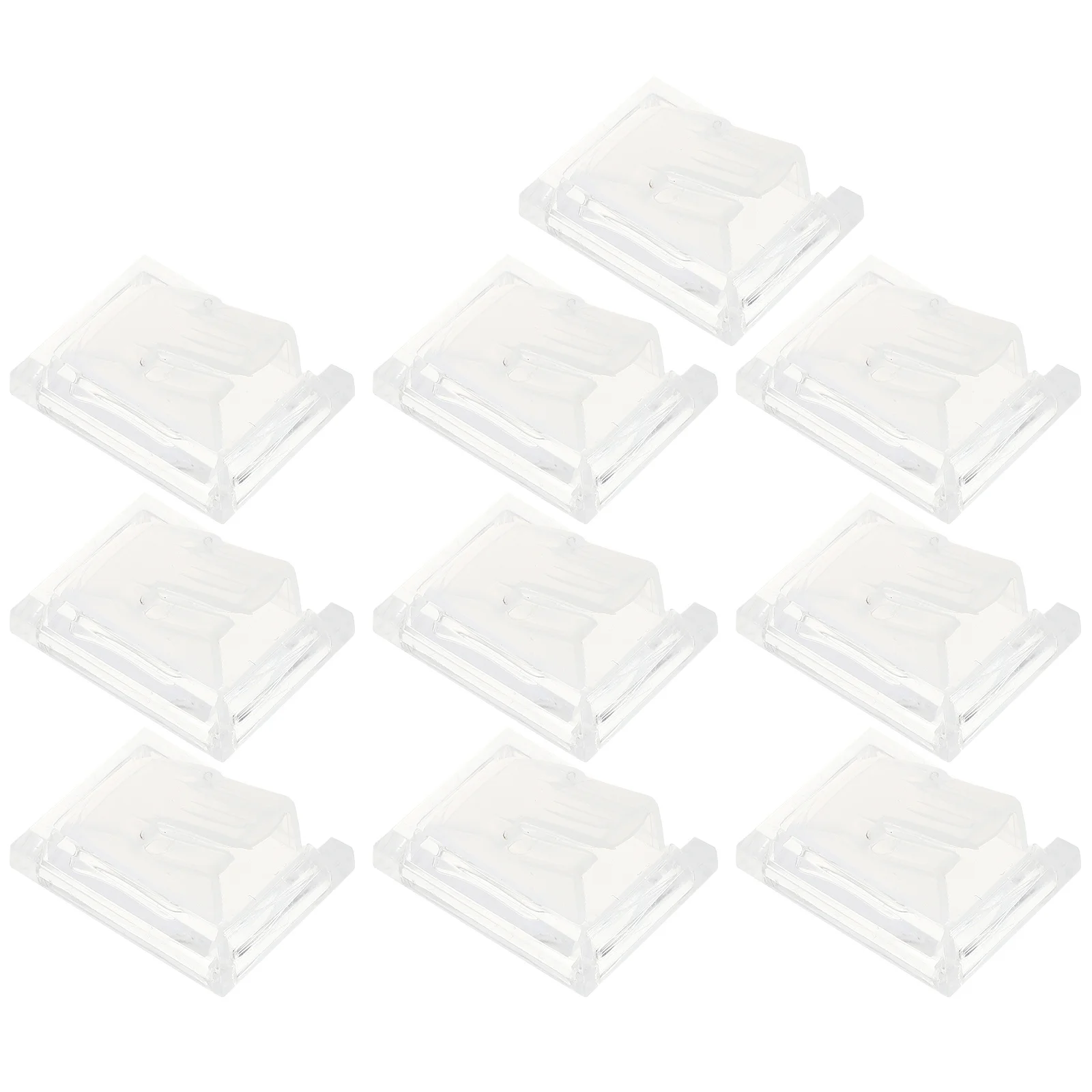 10Pcs Acryl Ring Halter Display Ständer Transparent Schmuck Rack für Home Shop Desktop Schaufenster Display Ring Ständer