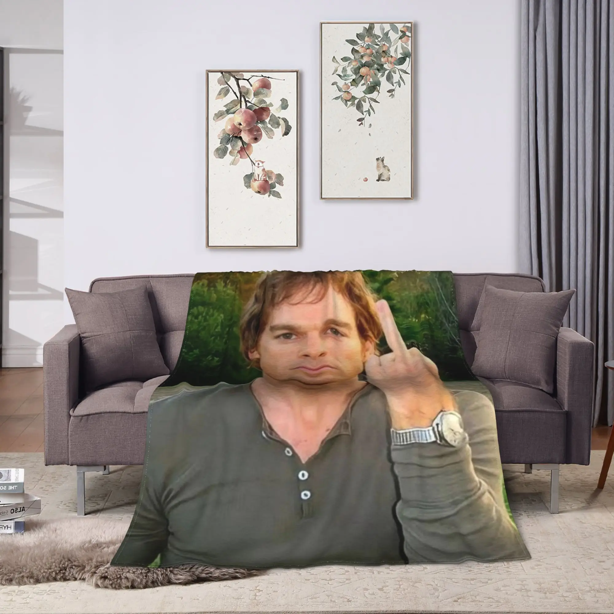 ديكستر مورغان التقليب من البطانيات المرجان الصوف أفخم الديكور المحمولة لينة رمي البطانيات ل أريكة سيارة أفخم رقيقة لحاف #3